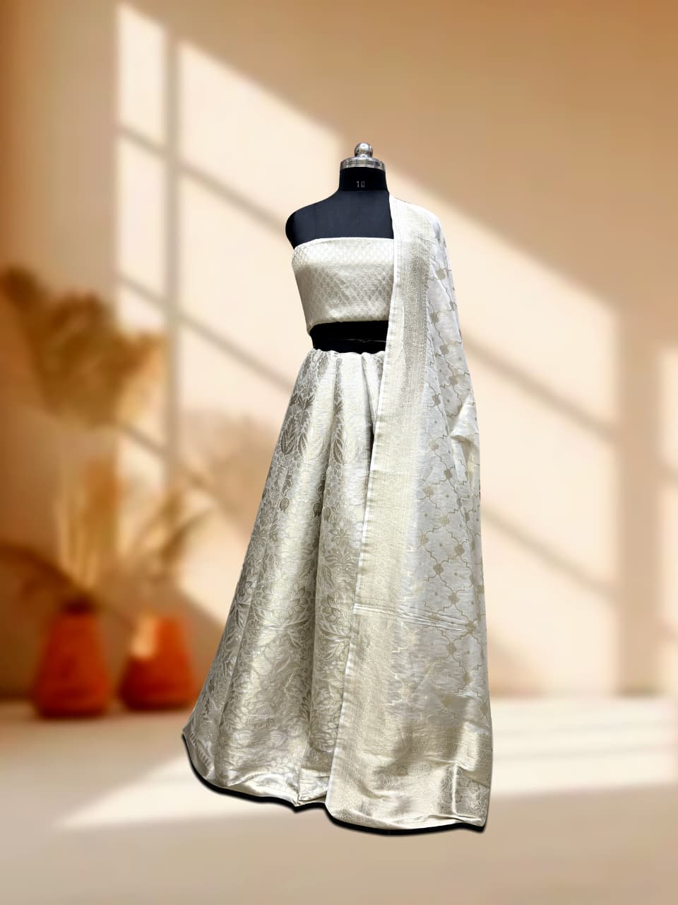 Handloom Banarasi Katan Silk Kalidar Zarisha Lehenga