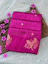 Handloom Banarasi Pure Katan Silk Kadwa Saree in Magenta with Bird Motif - Khinkhwab