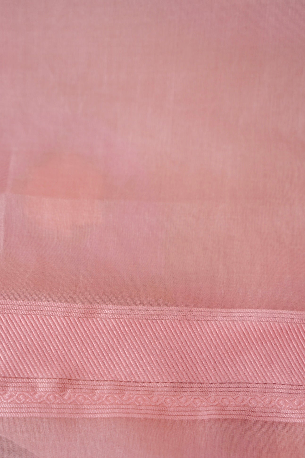 Handwoven Banarasi Organza Silk Kadwa Saree in Blush Pink- Soglia