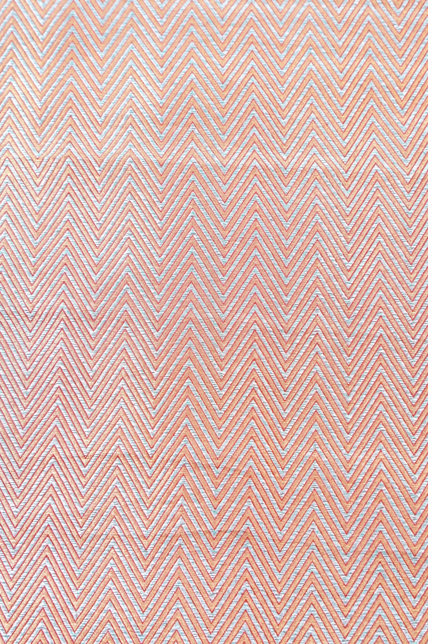 Handloom Banarasi Pure Silk Brocade Fabric in Chevron Weave - Khinkhwab