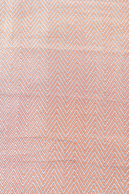 Handloom Banarasi Pure Silk Brocade Fabric in Chevron Weave - Khinkhwab