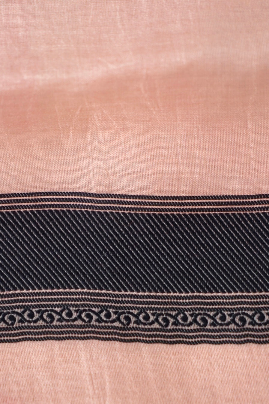 Handwoven Banarasi Organza Silk Kadwa Saree in Blush Peach- Soglia