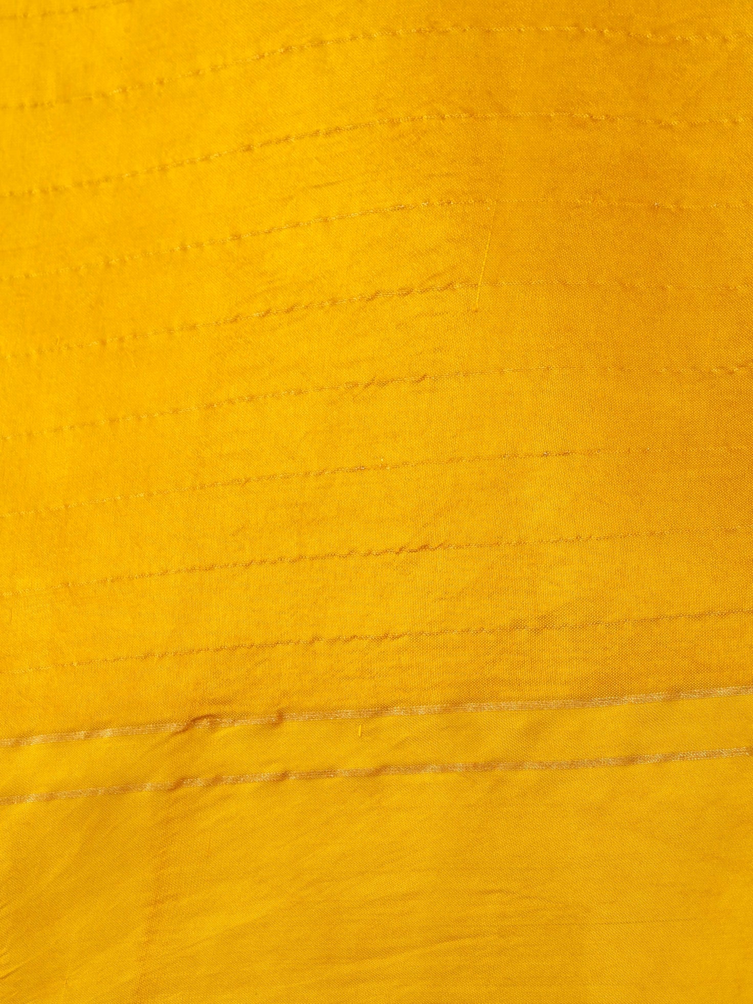 Handloom Banarasi Pure Katan Silk Kadwa Saree in Mustard with Meenakari Nandi Motif - Khinkhwab