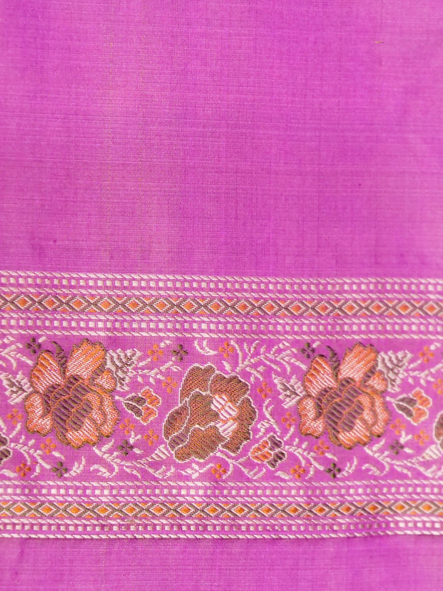 Banarasi Katan Silk Resham Tanchoi Handwoven Saree in Orchid Pink - Khinkhwab