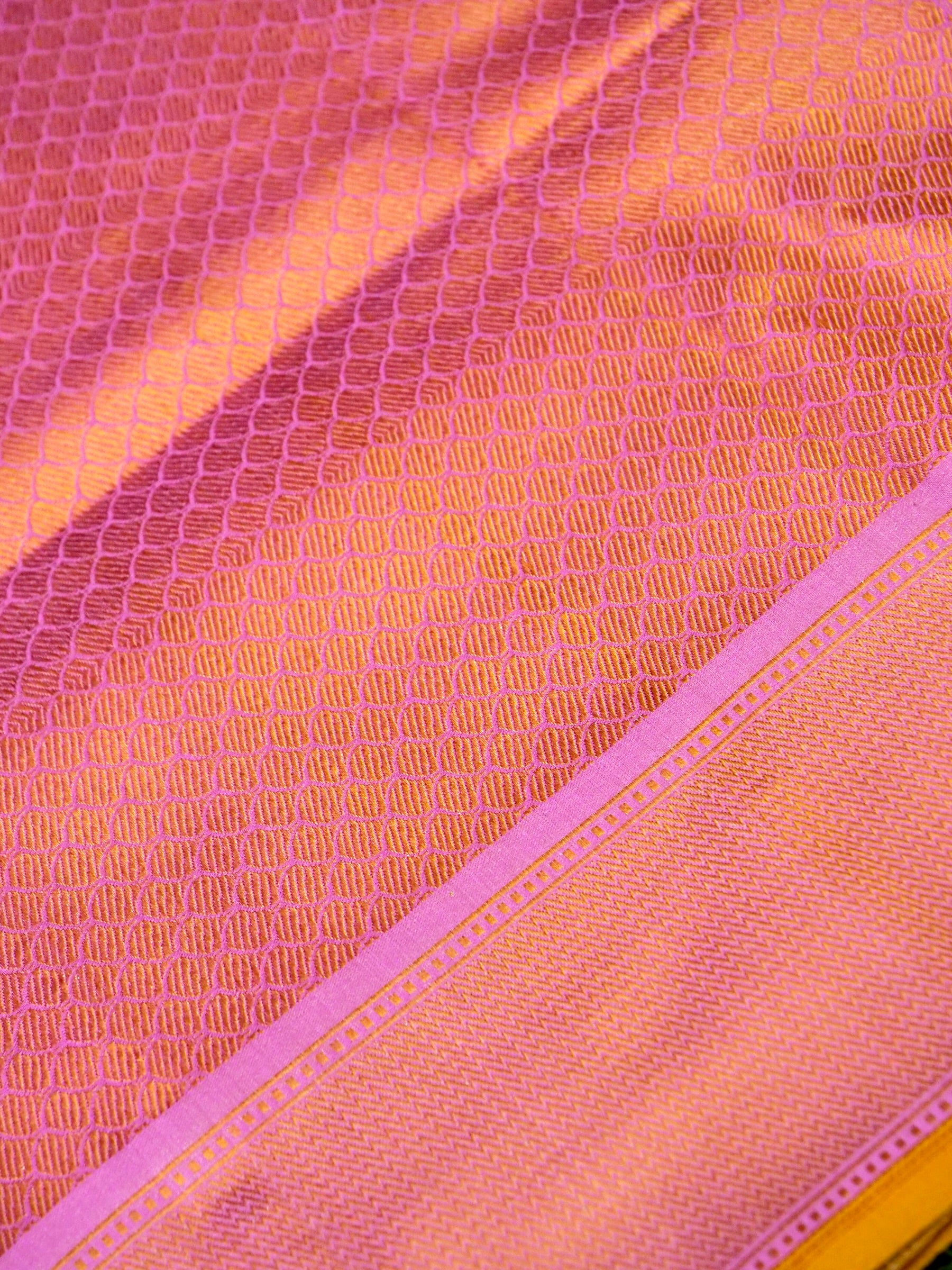 Banarasi Katan Silk Patola Jaal Handwoven Saree in Cream - Khinkhwab
