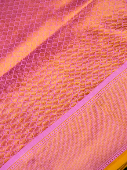 Banarasi Katan Silk Patola Jaal Handwoven Saree in Cream - Khinkhwab