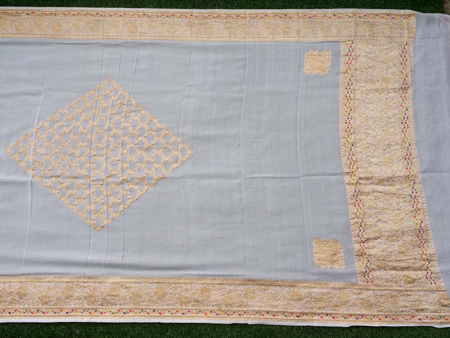 Handloom Georgette Banarasi Dyeable Kadwa Dupatta