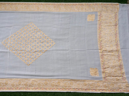 Handloom Georgette Banarasi Dyeable Kadwa Dupatta