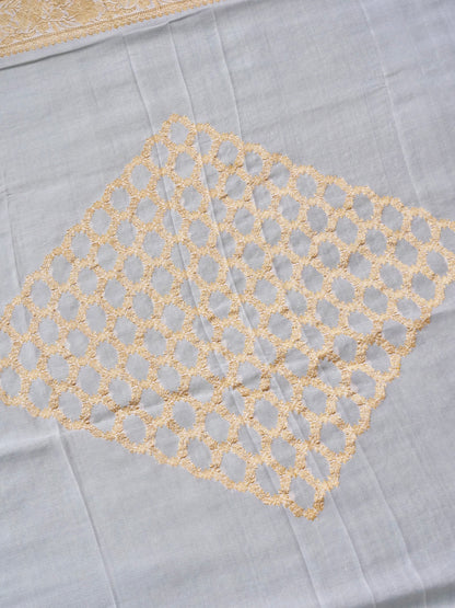 Handloom Georgette Banarasi Dyeable Kadwa Dupatta