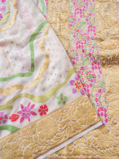 Georgette Banarasi Dyeable Dupatta