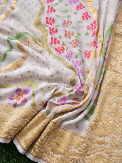 Georgette Banarasi Dyeable Dupatta