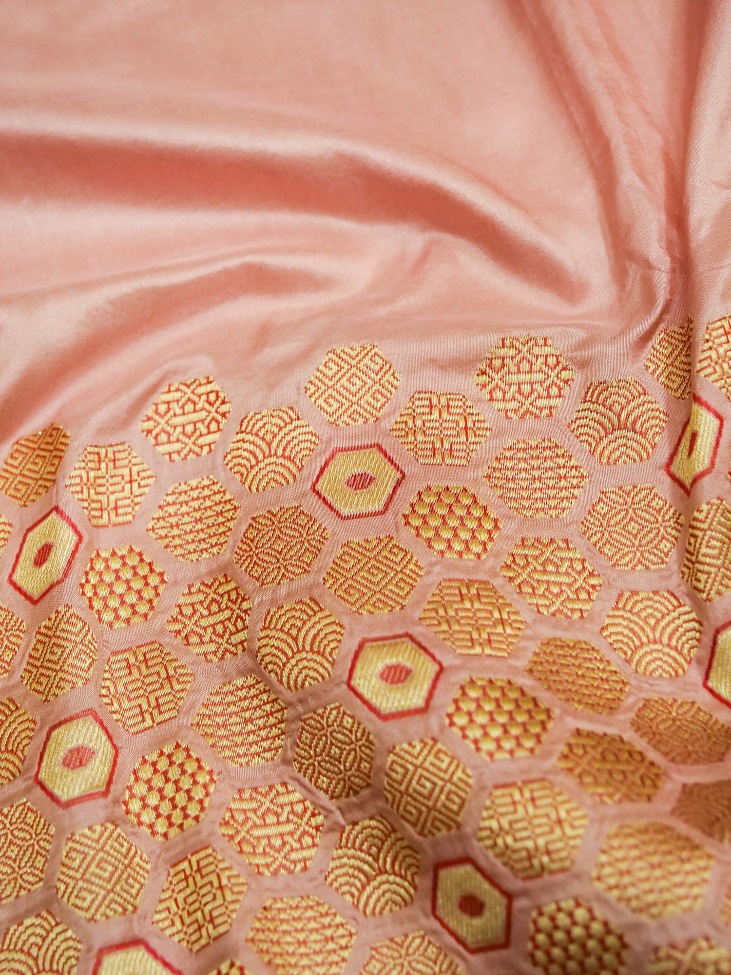 Banarasi Katan Silk Kadwa Skirt Border Handloom Saree | Blush Pink - Khinkhwab