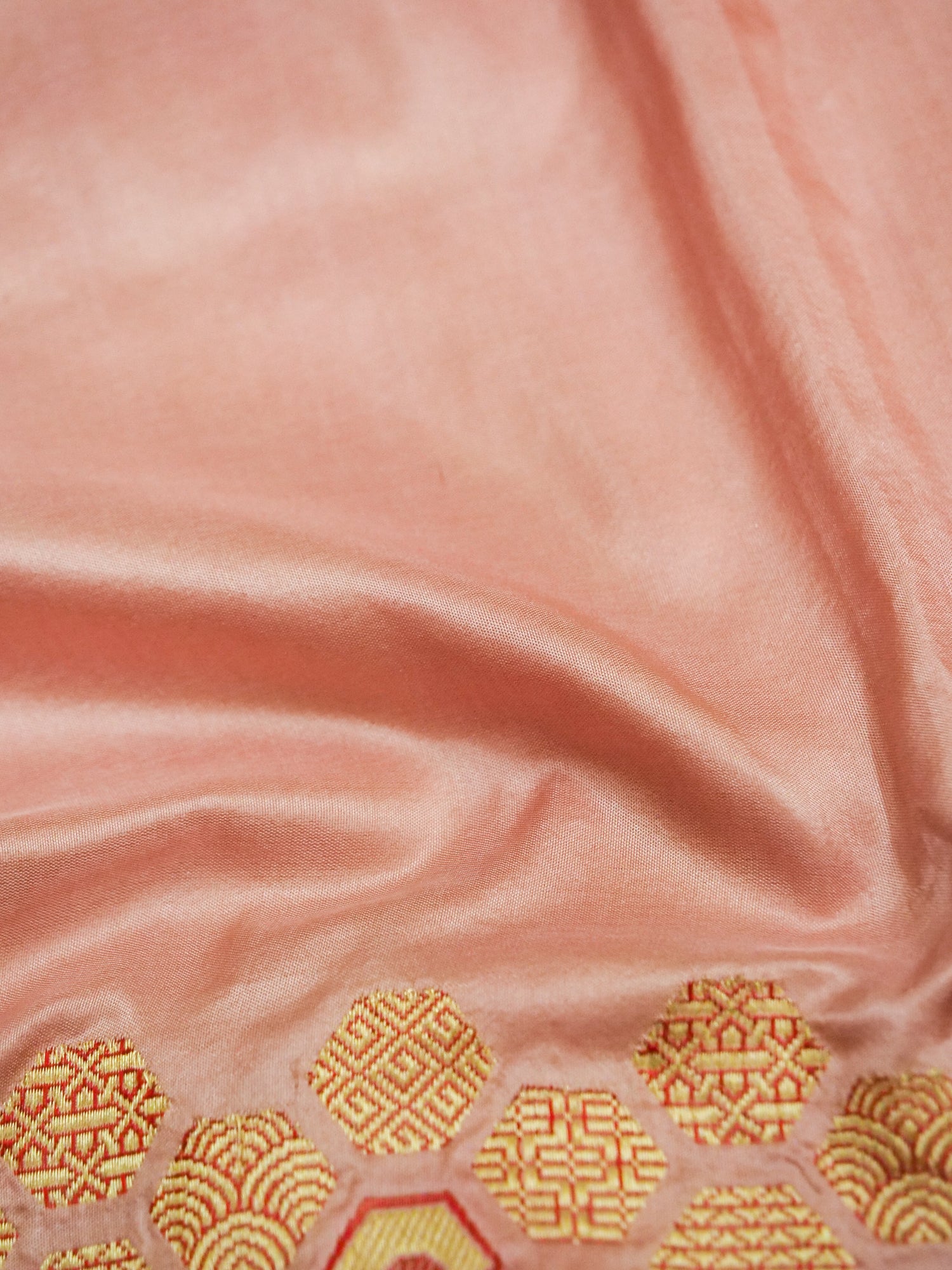 Banarasi Katan Silk Kadwa Skirt Border Handloom Saree | Blush Pink - Khinkhwab