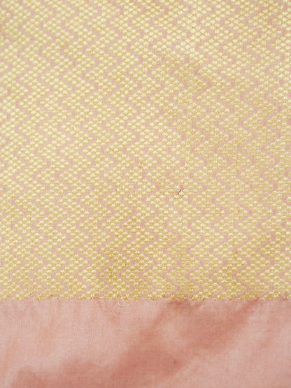 Banarasi Katan Silk Kadwa Skirt Border Handloom Saree | Blush Pink - Khinkhwab