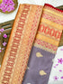 Banarasi Katan Silk Kadwa Skirt Border Handloom Saree | Lavender - Khinkhwab