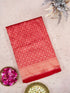 Banarasi Katan Silk Zari Tanchoi Handwoven Saree in Crimson Red - Khinkhwab