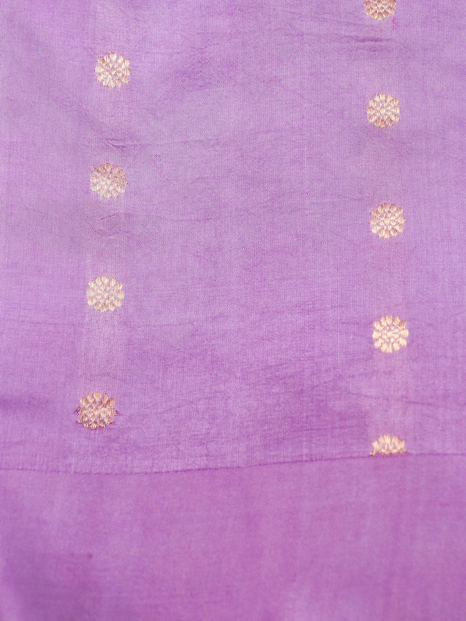 Banarasi Katan Silk Kadwa Handwoven Saree in Lilac - Khinkhwab
