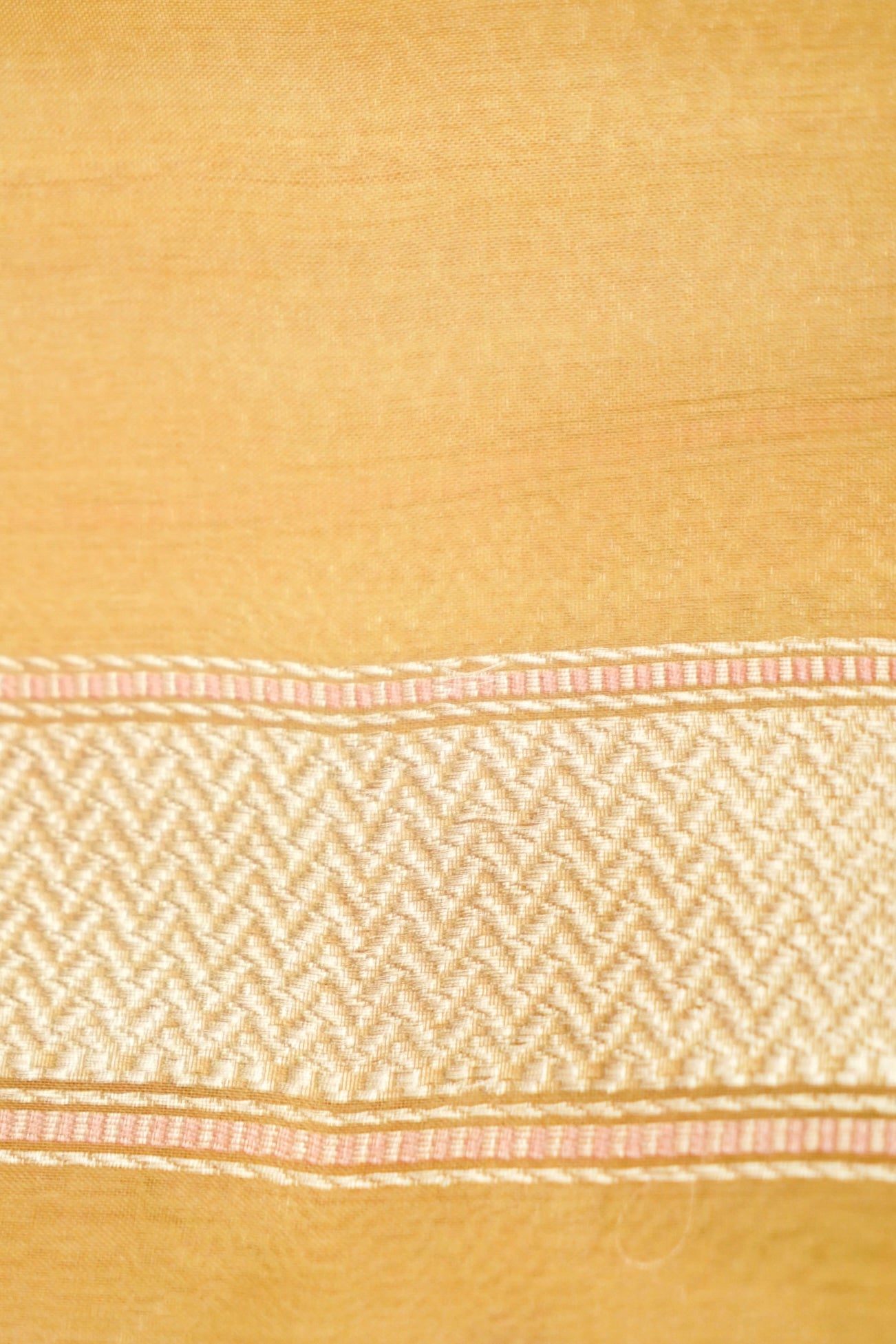 Banarasi Kora Silk Ektara Meenakari Handwoven Saree in Gold Beige - Khinkhwab