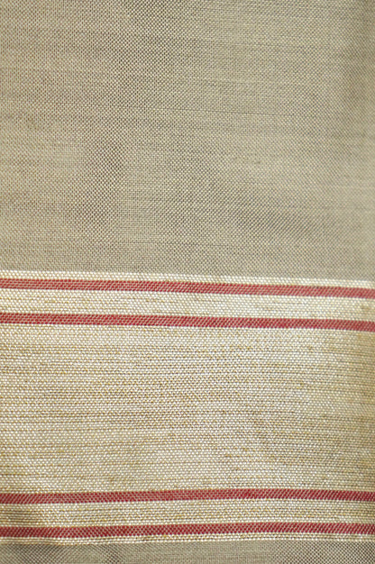 Banarasi Katan Silk Handwoven Saree in Pale Gold | Bulbul - Khinkhwab