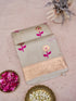Banarasi Kora Silk Kadwa Meenakari Handwoven Saree in Ivory Cream - Khinkhwab