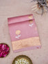 Banarasi Kora Silk Kadwa Handwoven Saree in Old Rose - Khinkhwab