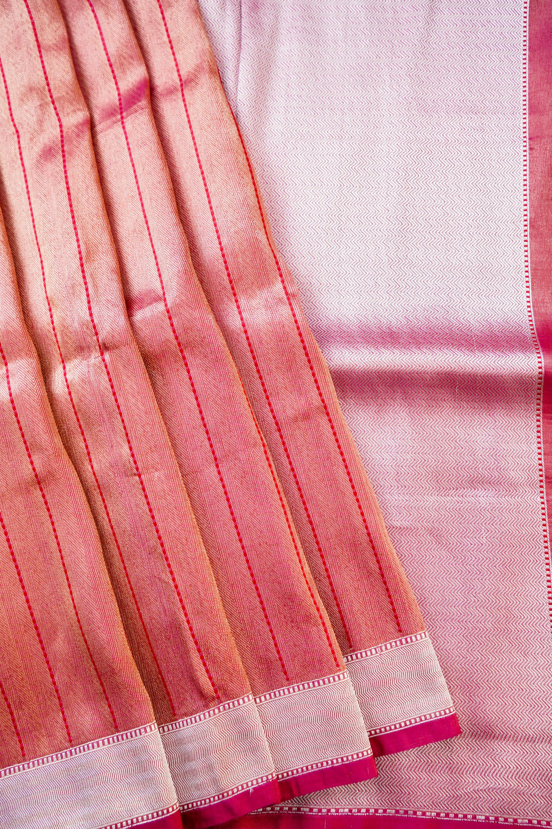 Handloom Banarasi Tissue Silk Tanchoi Saree