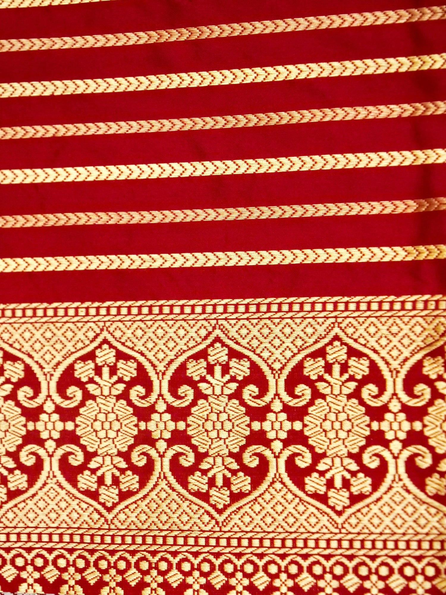 Banarasi Katan Silk Kadwa Skirt Border Handloom Saree | Lavender - Khinkhwab