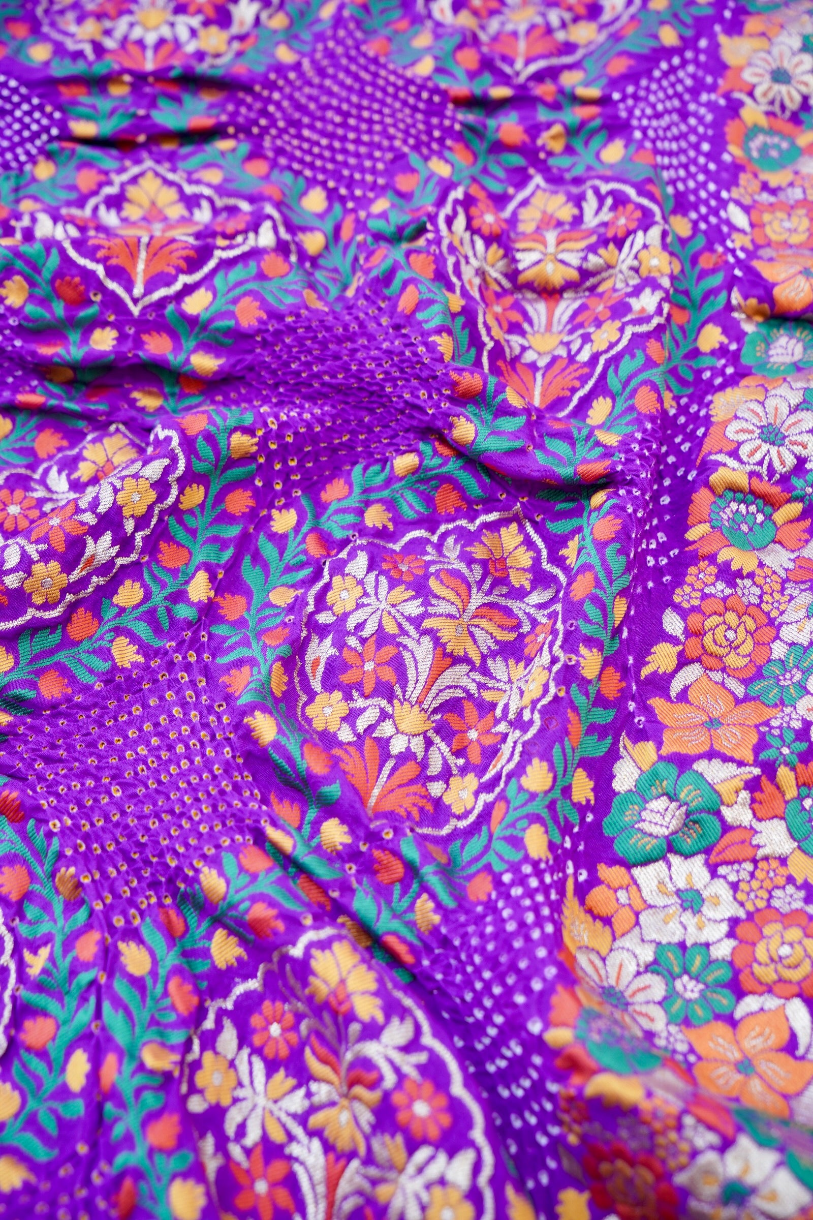 Banarasi Bandhani Georgette Dupatta - Khinkhwab
