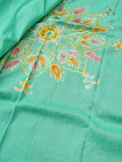 Pure Tussar Georgette Handloom Banarasi Turkish Dupatta - Khinkhwab