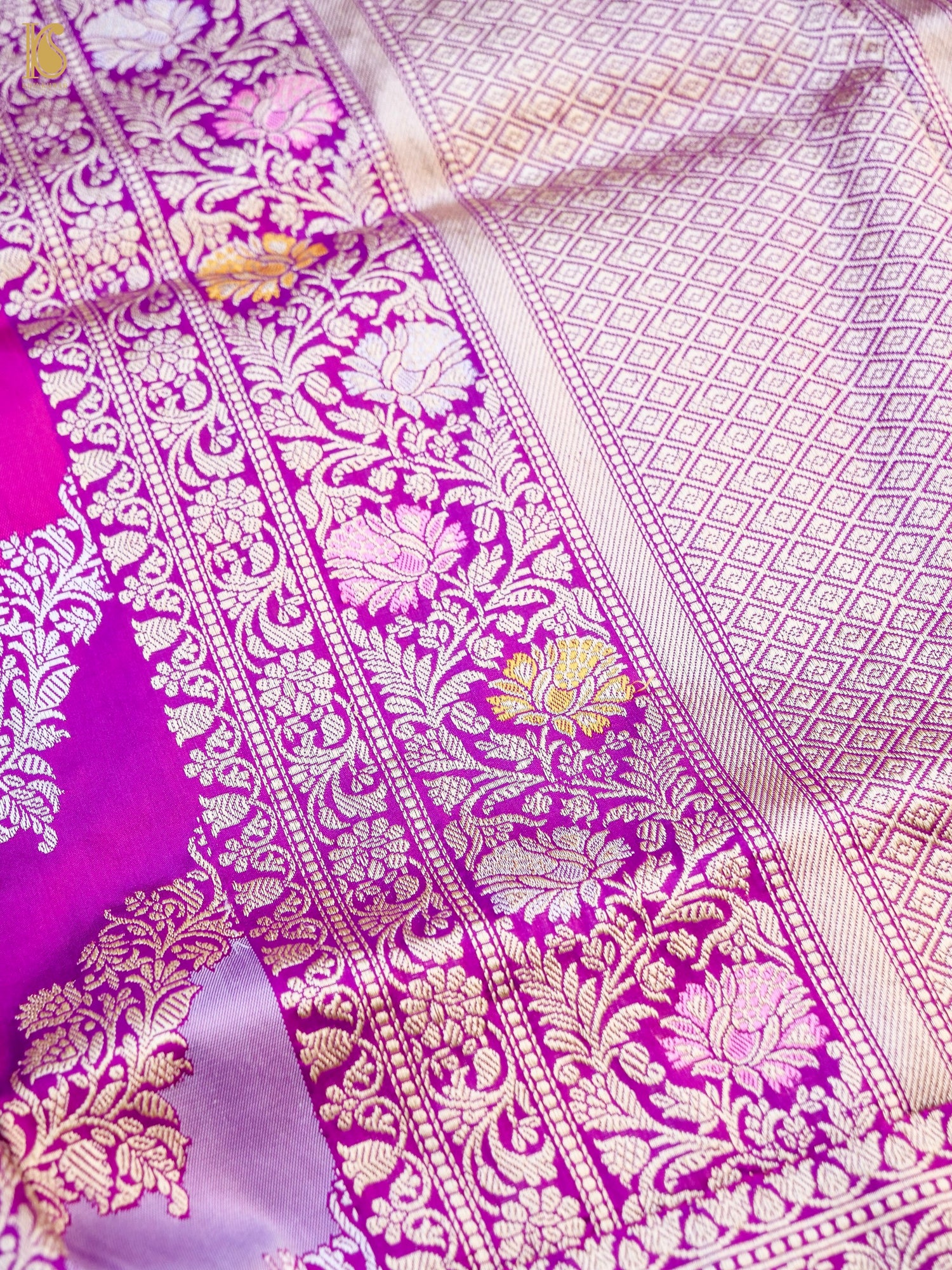 Handloom Banarasi Rangkat Katan Silk Dupatta