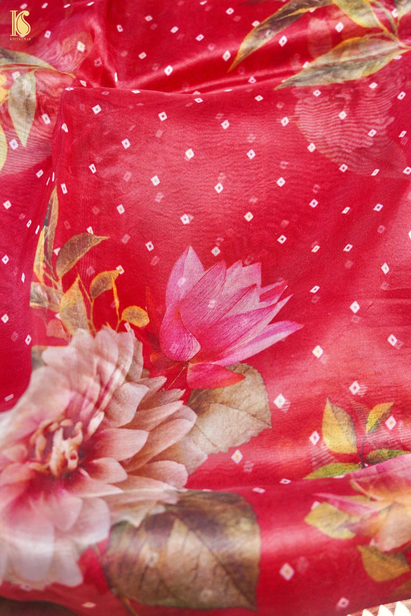 Organza Silk Print Saree