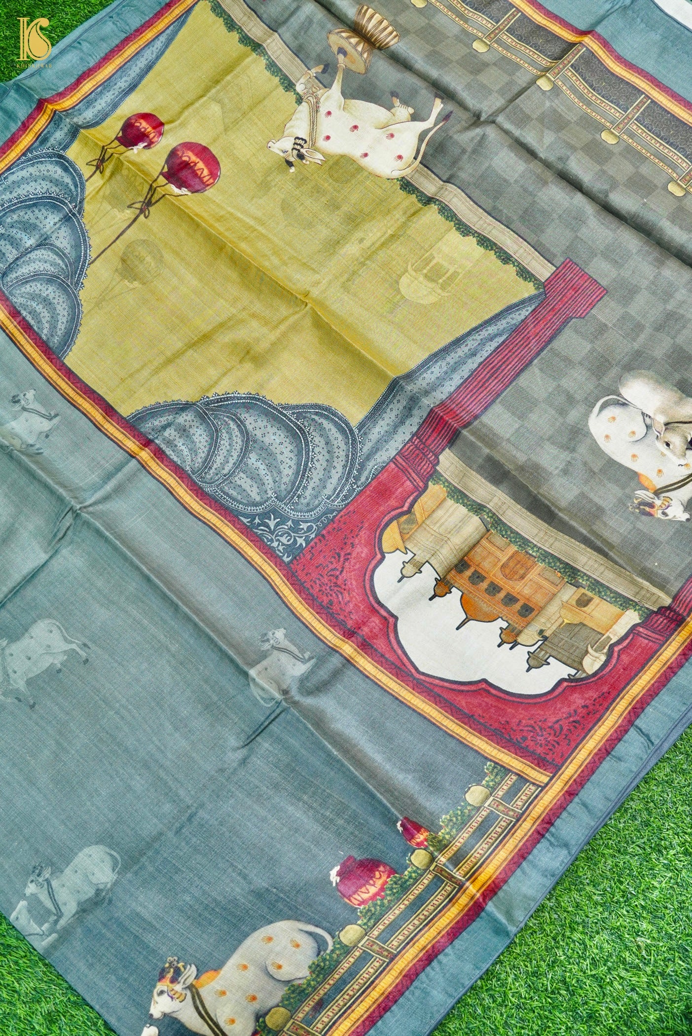 Tussar Silk Print Saree