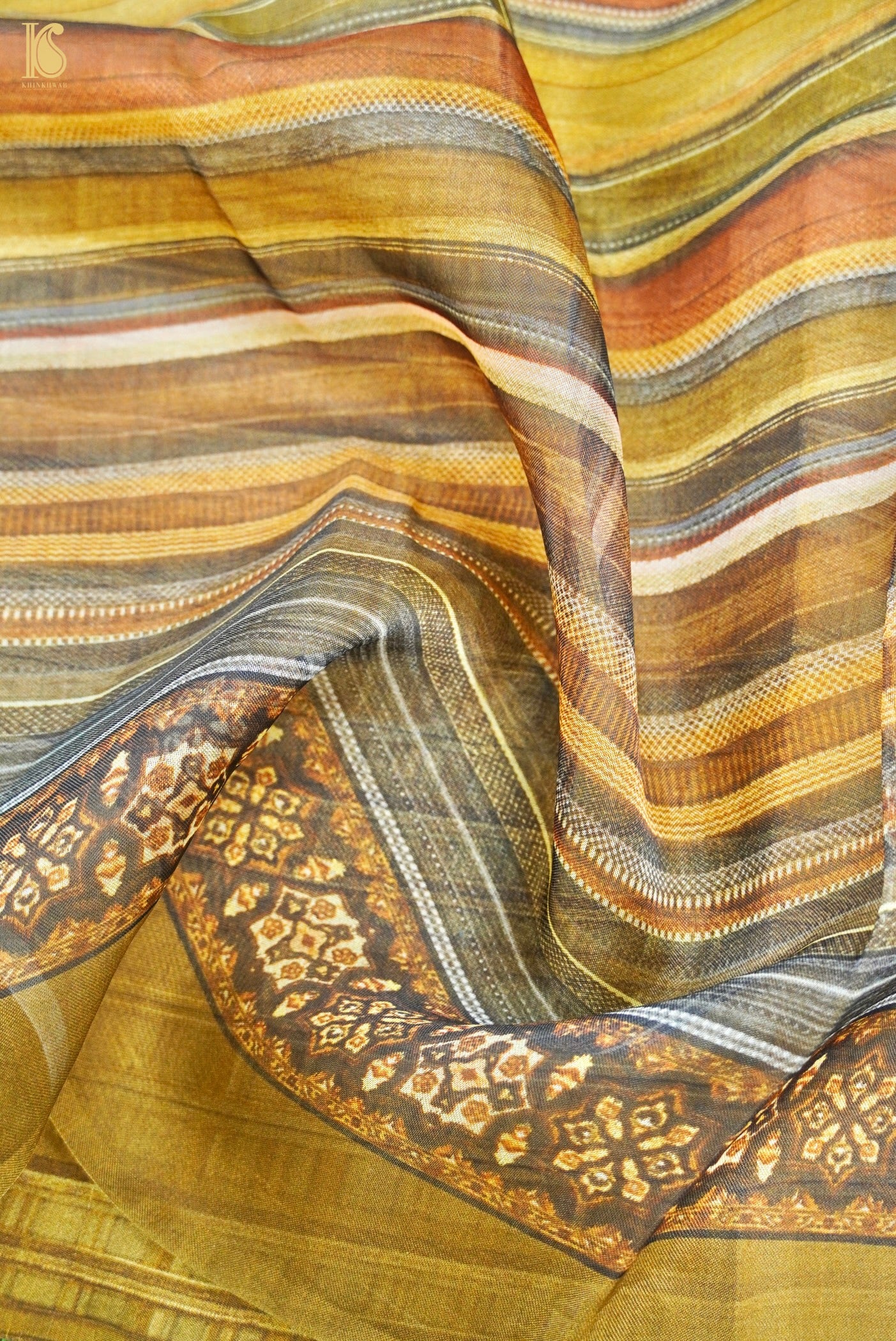 Organza Silk Print Saree