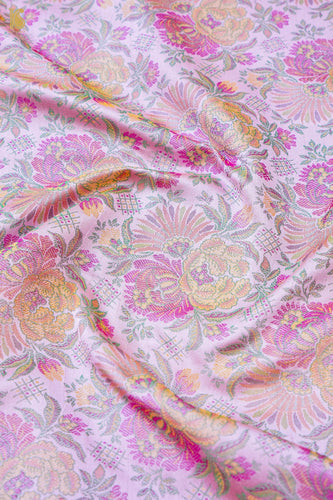 Handloom Banarasi Juhi Tanchoi Silk Fabric