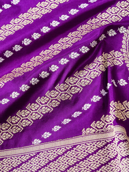 Handloom Banarasi Katan Silk Kadwa Saree