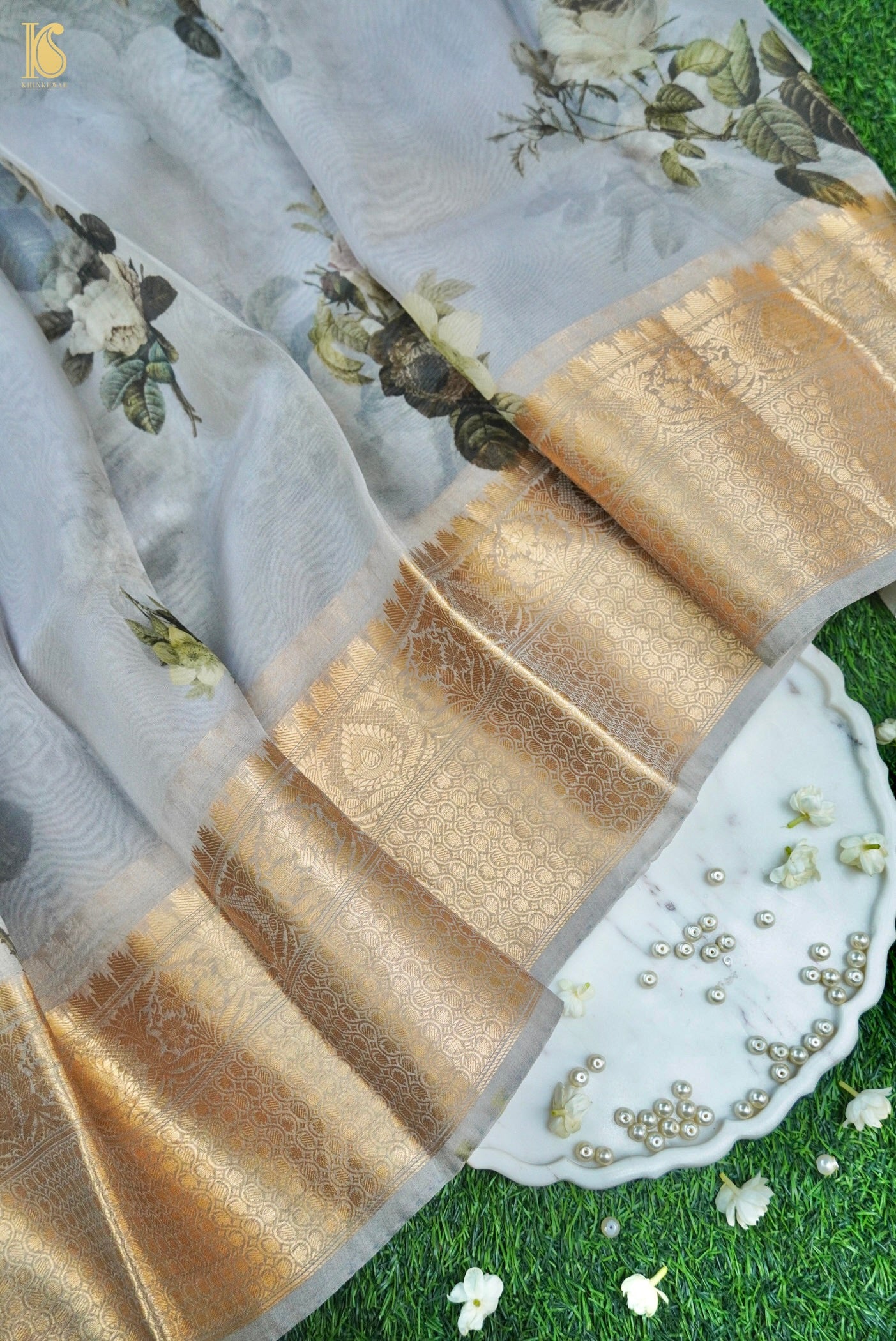 Organza Silk Print Saree