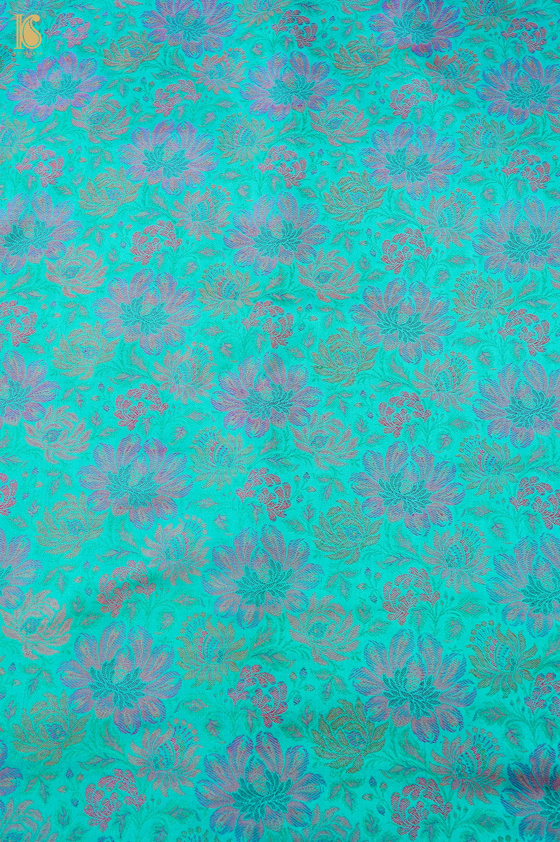 Handloom Banarasi Marigold Tanchoi Silk Fabric