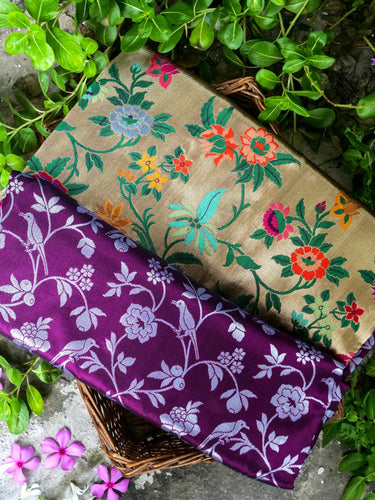 Handloom Banarasi Katan Shikargah Saree