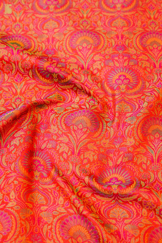 Handloom Banarasi Neelkanthi Tanchoi Silk Fabric