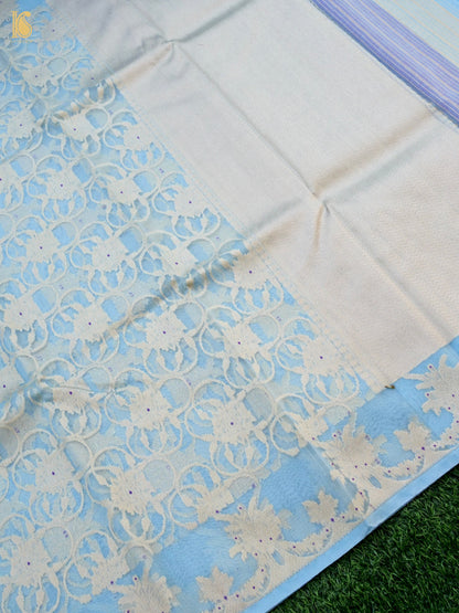 Handloom Kora Banarasi Ektara Saree