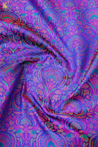 Handloom Banarasi Neelkanthi Tanchoi Silk Fabric