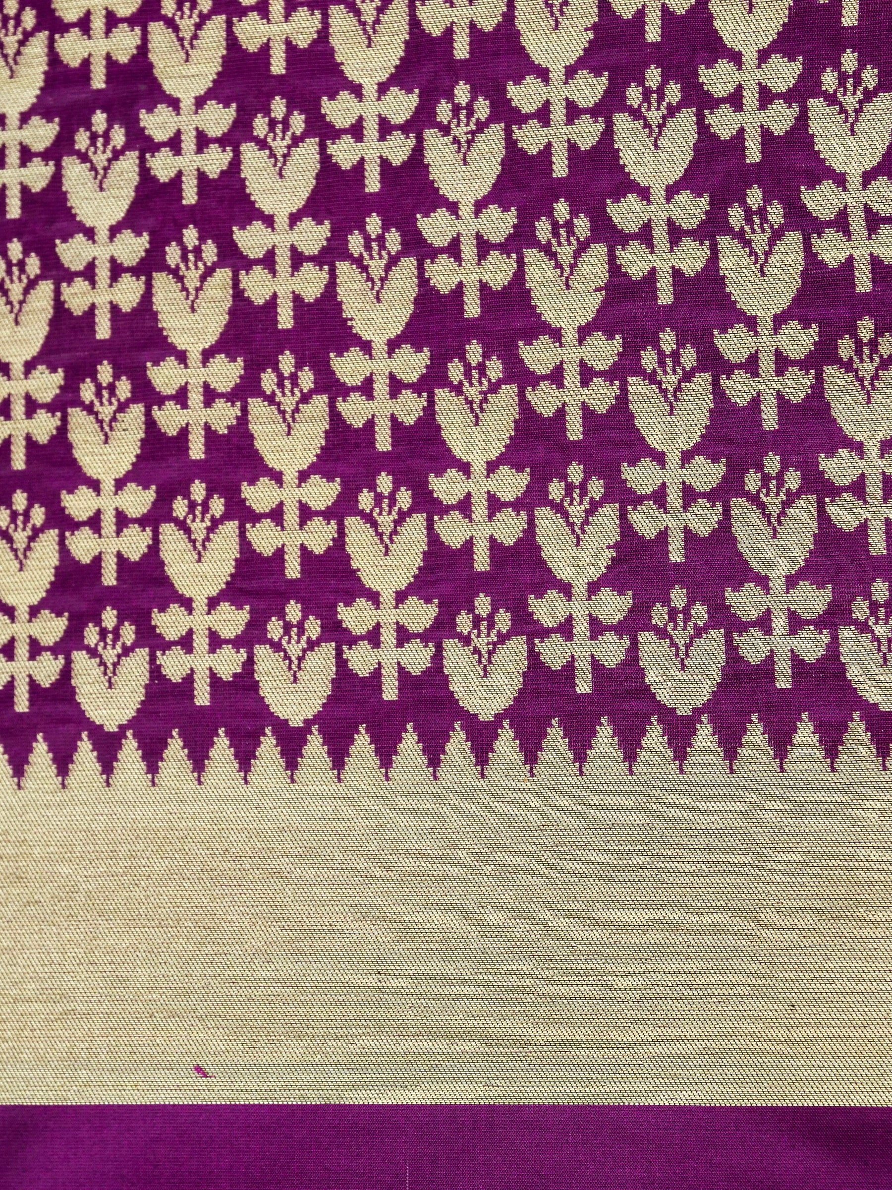 Handloom Banarasi Katan Shikargah Saree