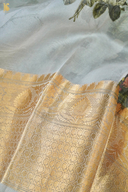 Organza Silk Print Saree