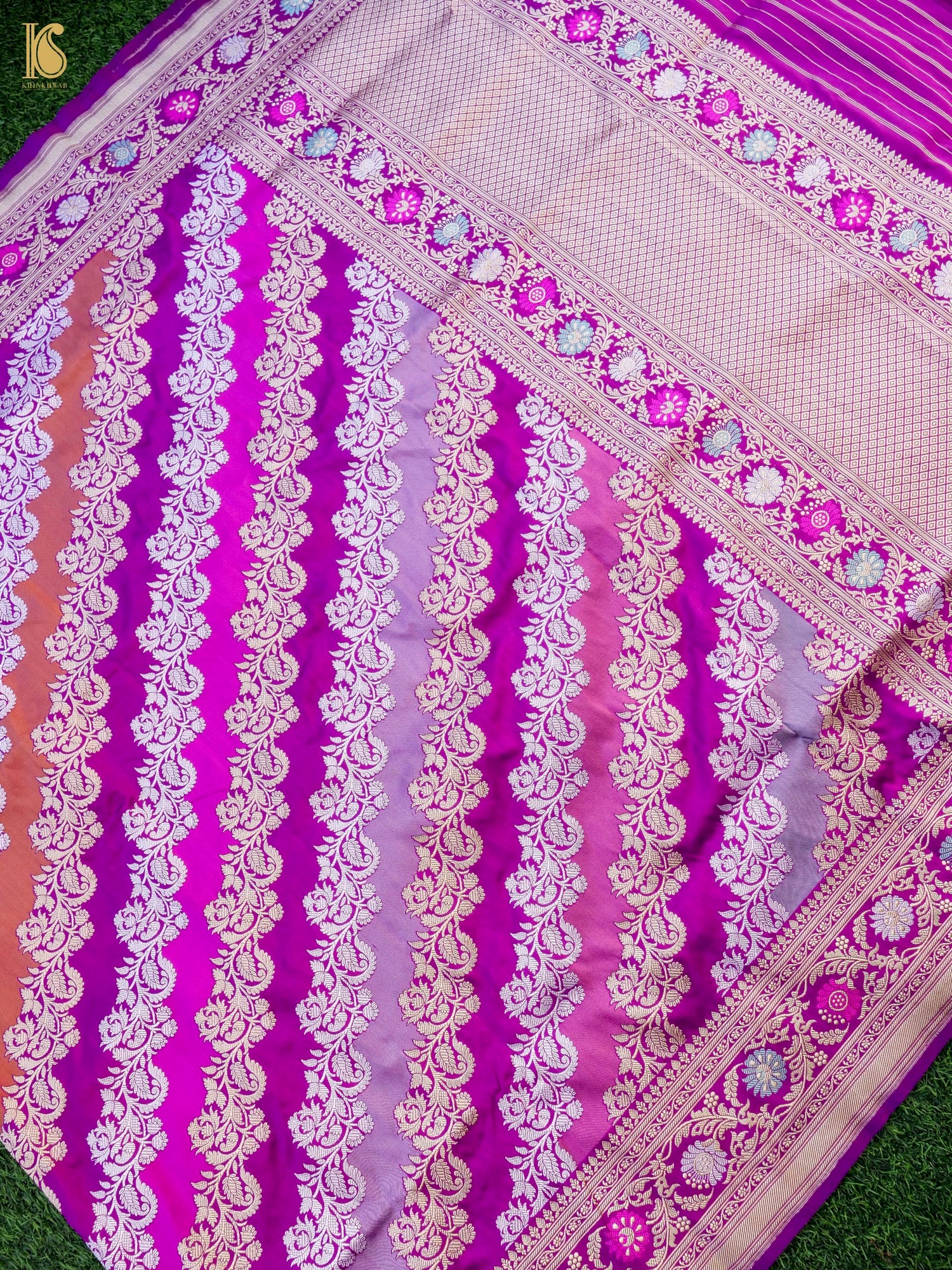 Handloom Banarasi Rangkat Silk Dupatta