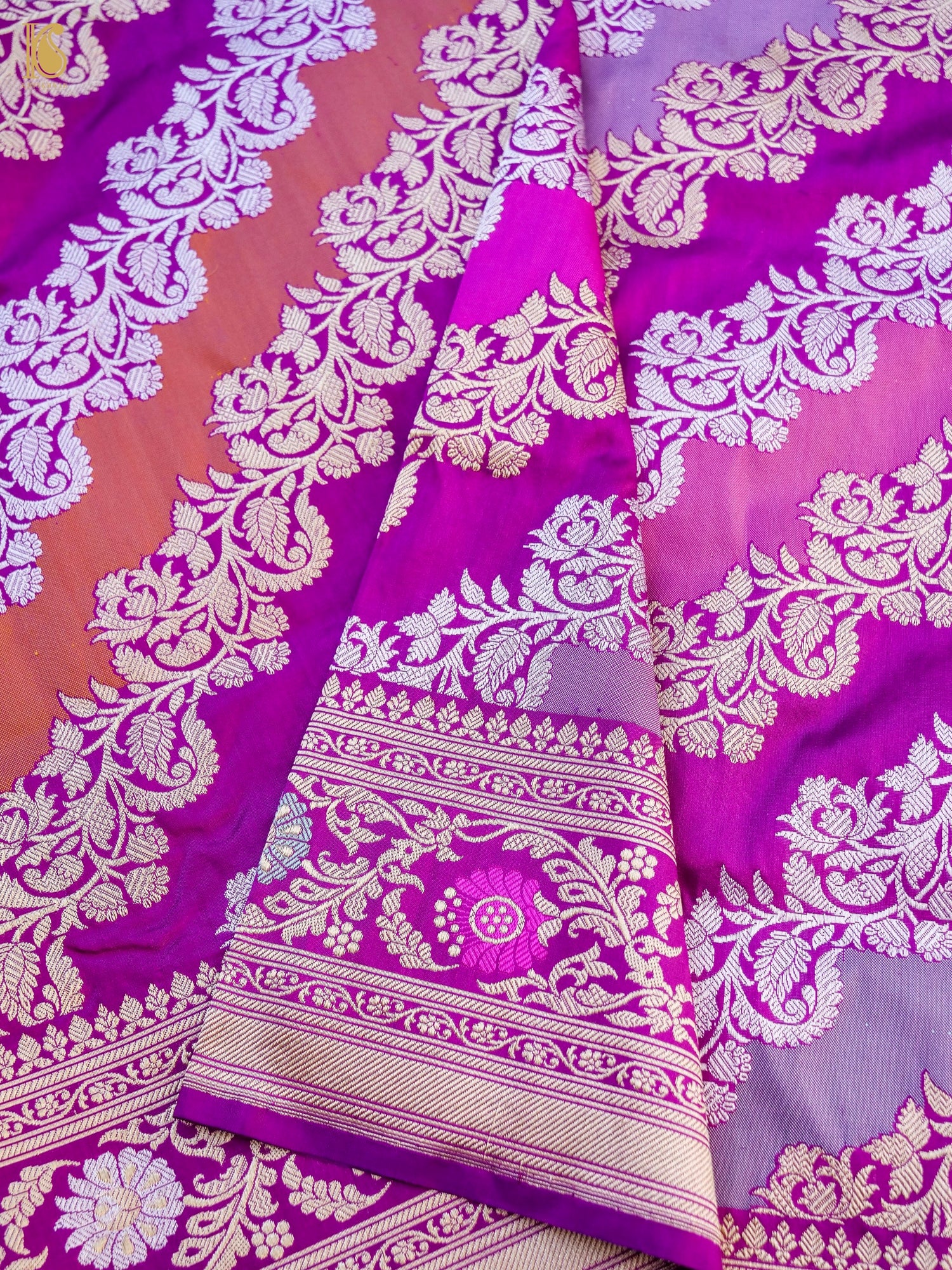 Handloom Banarasi Rangkat Silk Dupatta