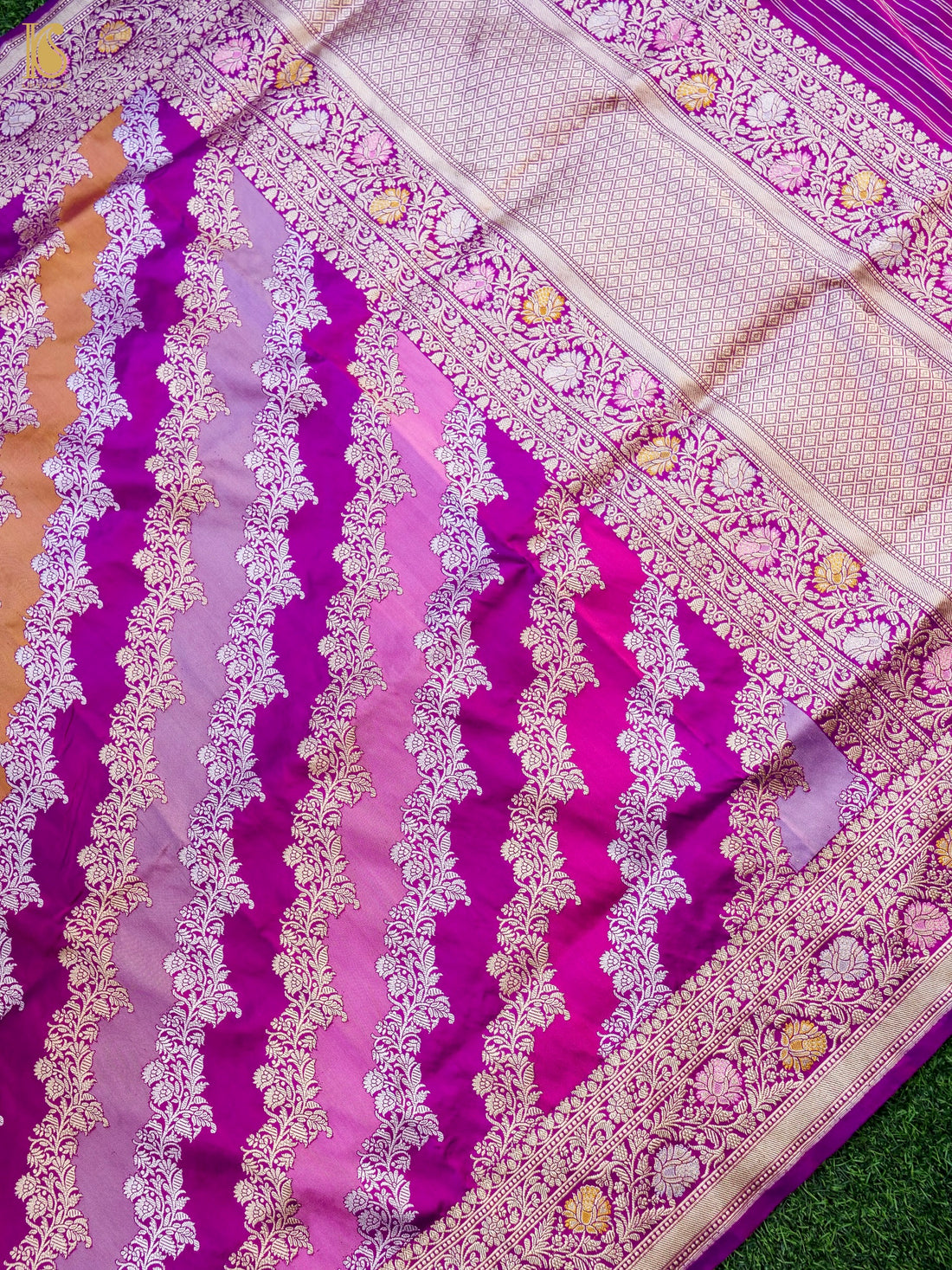 Handloom Banarasi Rangkat Katan Silk Dupatta