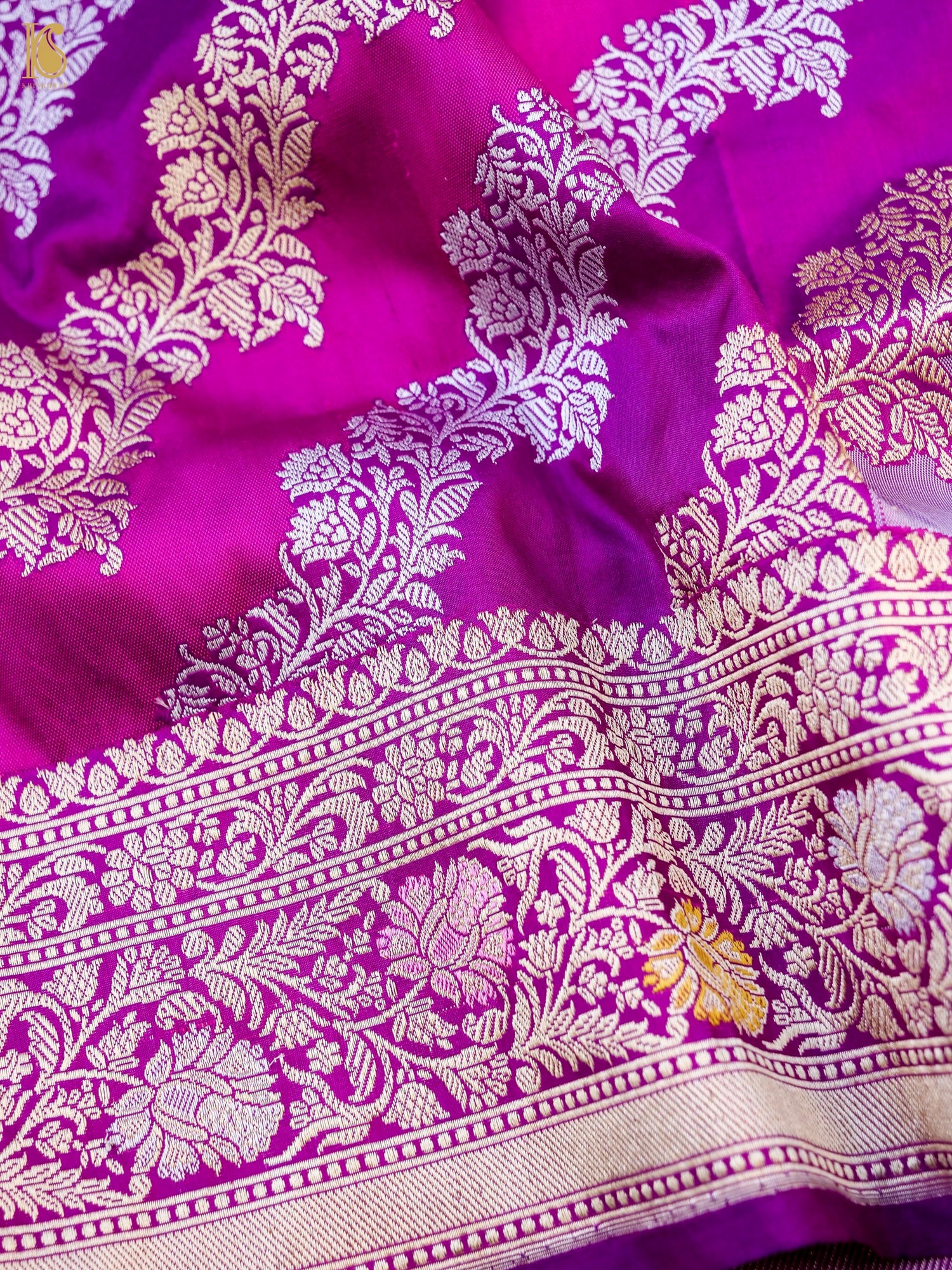 Handloom Banarasi Rangkat Katan Silk Dupatta