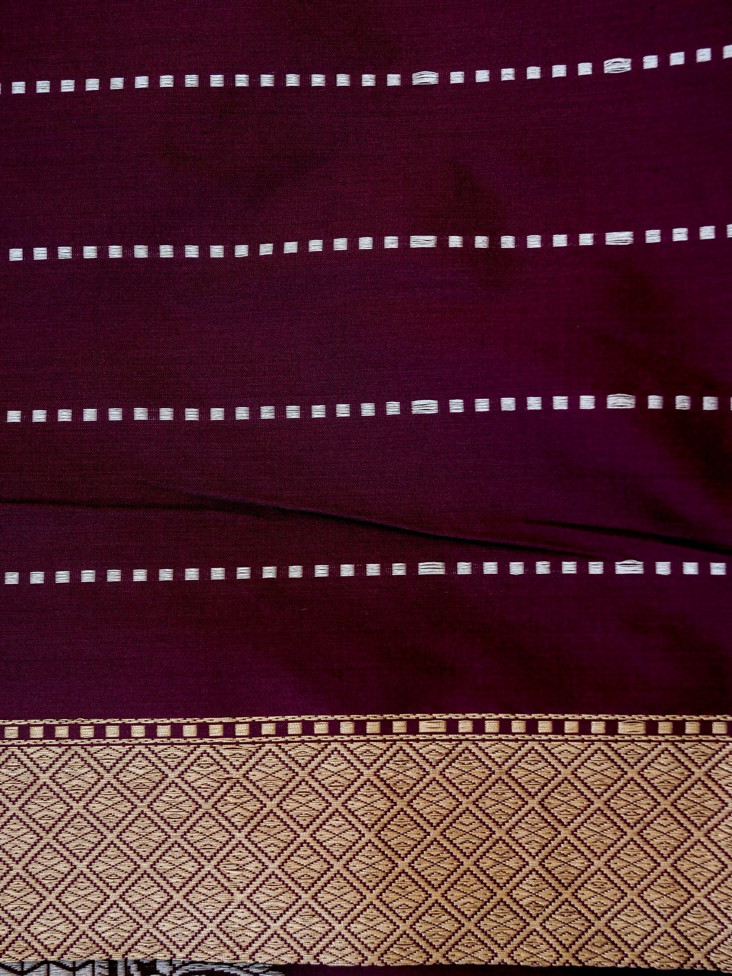 Banarasi Katan Silk Kadwa Handloom Saree | Wine - Khinkhwab