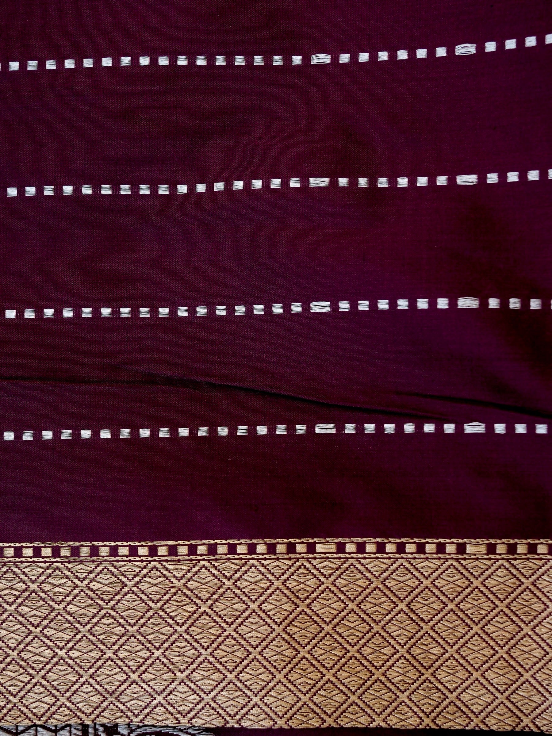 Banarasi Katan Silk Kadwa Handloom Saree | Wine - Khinkhwab