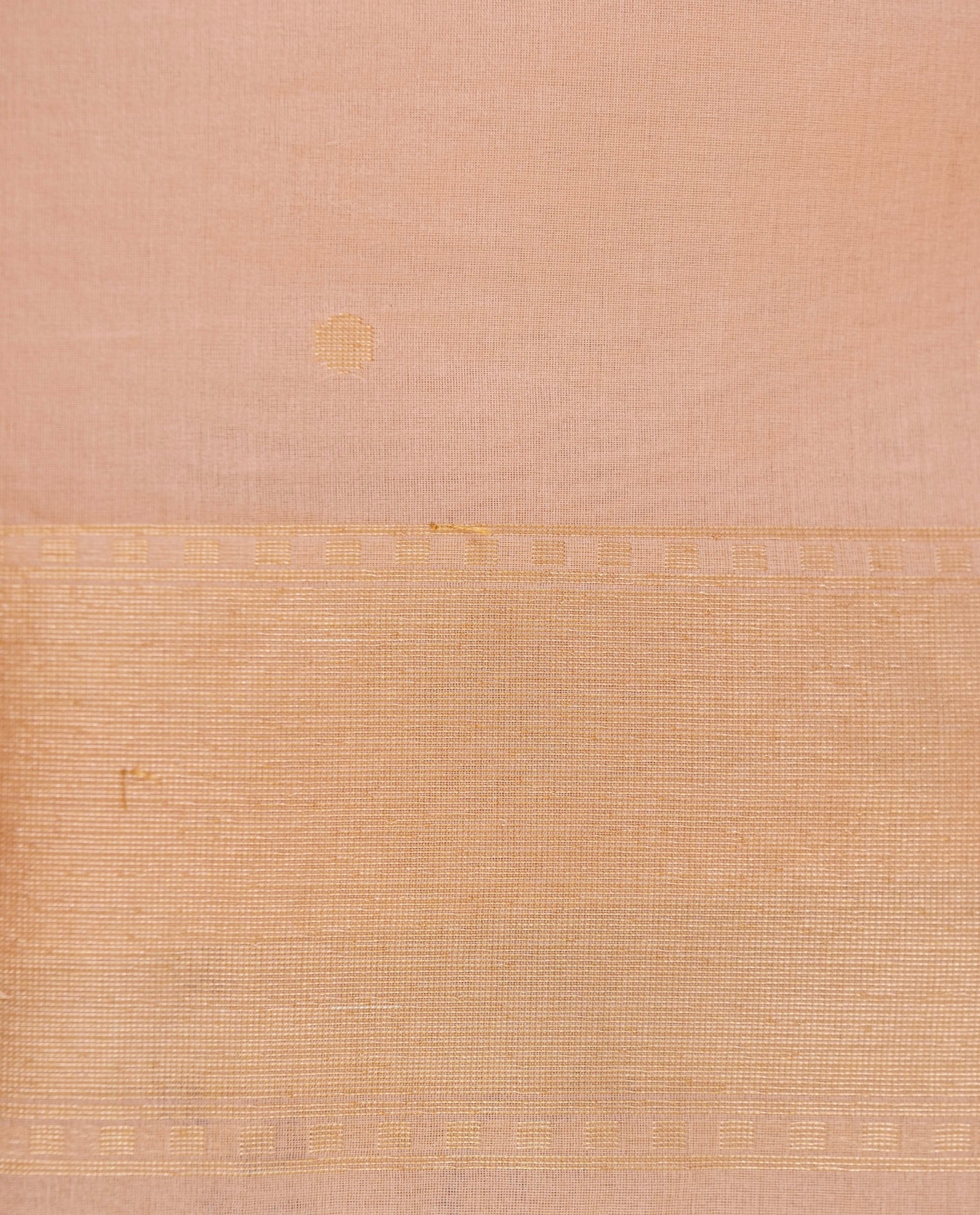 Banarasi Kora Silk Kadwa Handloom Saree with Cow | Peach - Khinkhwab